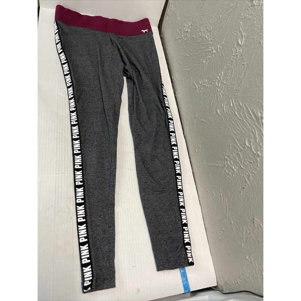 Victoria’s Secret PINK‎ Yoga Leggings Gray Elastic Waist Size Small